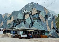 The fractured architecture at Federation Square, Melbourne